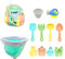 11 Piece Beach Sand Toys for Kids,Sand Bucket Sandpit Toys,Beach Toy with Collapsible Folding Bucke and Marine Animal Sand Moulds,Bucket and Spade Castle Sand Toys for Kids