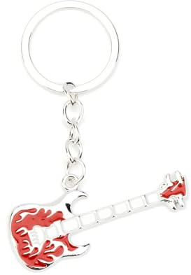 Gallkeat Y2K E-Gitarre Schlüsselanhänger Cute Keychain Aesthetic, Coole Schlüsselanhänger, Rucksack Zubehör
