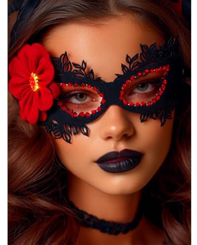 Fashband Halloween Masks Masquerade Flower Mask Eye Covers Costume Eye Accessory for women