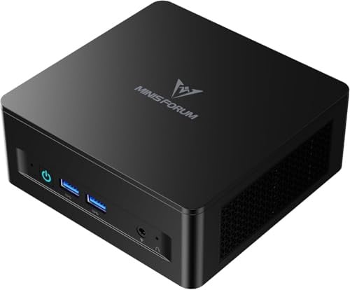MINISFORUM UM690L Mini PC sottile, AMD Ryzen 9 6900HX (8 core/16 thread, fino a 4,9 GHz), 32 GB LPDDR5, SSD PCIe 4.0 da 1 TB, DP/HDMI 2.1/USB4, 4 porte USB Type-A, Wi-Fi 6E/Bluetooth 5.3