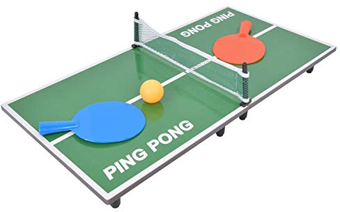 MasYosh Tragbare, Klappbare Tischtennisplatte, Feste, Stabile Teilekonstruktion, mit Hochwertigem Faserplattenmaterial, für Eltern-Kind-Unterhaltung und