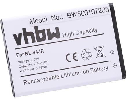 vhbw Akku kompatibel mit LG Optimus D160, L40, EX Handy Smartphone Telefon (1700 mAh, 3,7 V, Li-Ion)