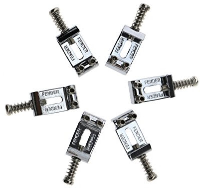 ENET 6 pcs Chrome trémolo selles de pièces pour Guitare électrique de Remplacement