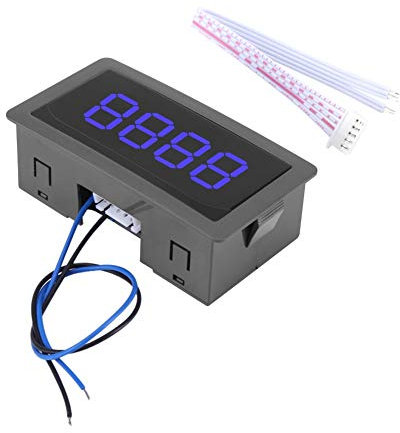 Affichage de Compteur électronique, Led 4-Digital 0 - Compteur Numérique Haut/Bas 9999 - Compteur à Panneau DC 8-24V 30mA (Couleur : Bleu)