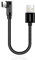 aceyoon Cable USB C Corto 20cm, 3A Carga Rápida Cable USB C en L Nylon Trenzado Cable USB Tipo C 90 Grados para Galaxy S24 S23 S22 S21 A50, para Xiamo Redmi, para Pixel 7 8, para Huawei P50 (Negro)