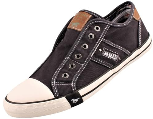 MUSTANG Herren Canvas Sneaker Schwarz EU 48