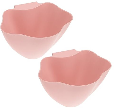 ABOOFAN 2pcs Cart Hanging Bucket Hanging Waste Bin Cosmetics Trash Can Hanging Trash Can Mountable Trash Can Rubbish Can Cosmetic Containers Hanging Trash Basket Office Dedicated Appendix