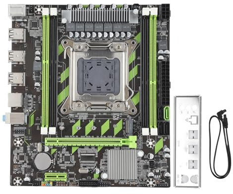 Bewinner Placa Base de Escritorio LGA 2011 DDR3, Placa Base X79 Micro ATX con 128 GB, 6xUSB2.0 2xSATA2.0 1xSATA3.0, PCIEx16, PCIE M.2, Placa Base de Computadora LGA 2011 X79