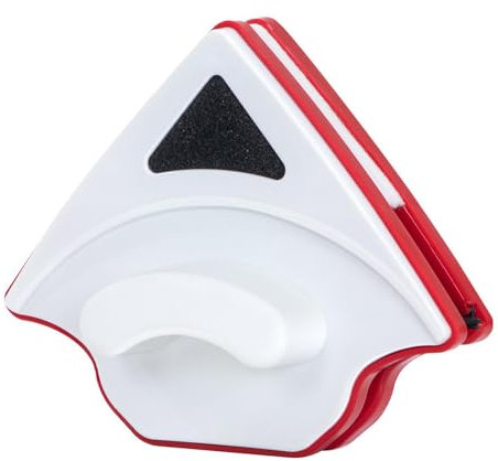 Effortless Window Cleaning | Triangular Magnetic Design | Double Sided Glass Wiper, Suitable for High Rise , Versatile Glider Washing Brush, for High Rise Glazed Thickness 3-8mm
