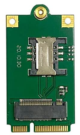 Lanko Adattatore Ngff M.2 a Mini Pci-E Adattatore NGFF a Mini Pcie 4G 5G Scheda Adattatore M.2 a Pcie con slot per scheda SIM per L860 DW5820E DW5816E EM7455