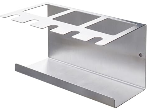 Zahnbürstenhalter Wandbefestigter Elektrischer Zahnbürstenhalter Edelstahl Zahnbürstenhalter Elektrische Zahnbürstenhalter Zahnpasta Halter Organizer Lagerung für Badezimmer (Silber)