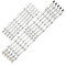 SUSQVHVCK 10 Uds D4GE-400DCB-R2 9 circuitos de tira LED D4GE-400DCA-R2 D4GE-400DCB-R1 D4GE-400DCA-R1 for UE40H5500AY Barra de luces LED para televisores