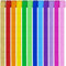 Zefphxs Krepppapier Bunt, 12 Farben Regenbogen Krepppapier Band 4.5cm x 25m Kreppbänder Deko Party Feier Dekoration,Hochzeit,Karneval