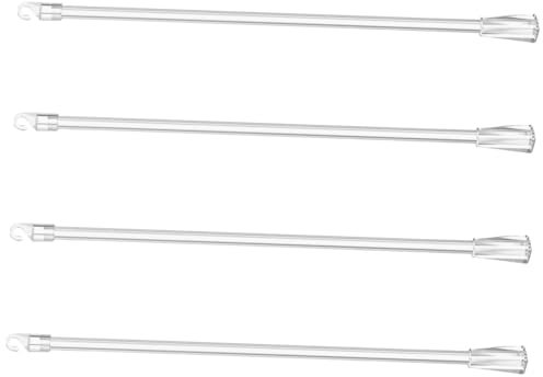 OSALADI 4stücke Teiliges Transparentes Jalousien-zubehör Ersatzstab Mit Haken Kompatibel Mit Verschiedenen Innenjalousien Und Gardinenstangen Vielseitiger Blind-neigungsstab Für Fenster Un