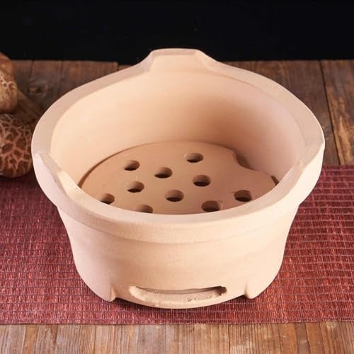 Holzkohleofen aus Ton, Kleiner Grillofen aus Ton, Mehrzweck-Holzkohleofen für den Außenbereich, tragbarer Holzofen zum Campen ()