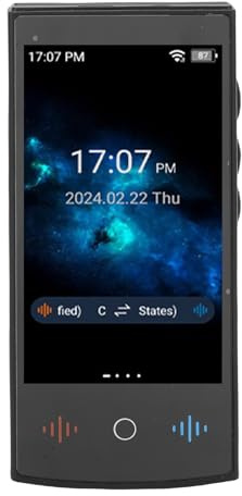 MENDUNER Bärbar Språköversättare Enhet, 160 Språk Instant Two Way Vioce Translator, 2,8 Tum Skärm, 5MP Kamera, Fototextöversättning för Affärsinlärningsresor