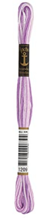 Anchor Six Strand Embroidery Floss 8.75 Yards-Lilac Mist , 12 Count