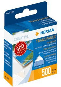 Herma 10 x Fotoecken Transparol Spenderpackung mit 500 Stück