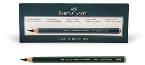 FABER-CASTELL 119308 - Bleistift Castell 9000 Jumbo, Härtegrad 8B