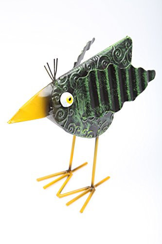 point-garden Gartenfigur aus Metall Dekofigur Rabe