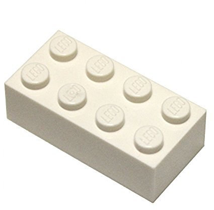 LEGO Parts and Pieces: Reddish Brown 2x4 Brick x100
