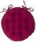 Atmosphera - Sitzauflage rund aus roter Baumwolle D 38 cm - Rot