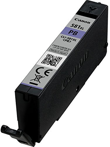 Canon Originaltinte CLI-581XL PB, Größe XL, Foto Blau, Recyclebare Verpackung