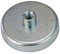 CNC QUALITÄT Dauer- Magnetfuß mit Gewinde M8 - Magnet Ø 50 mm - Magnetkraft 24 kg