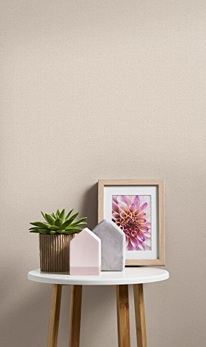 Livingwalls Vliestapete Hygge Tapete Uni 10,05 m x 0,53 m beige braun Made in Germany 363806 36380-6