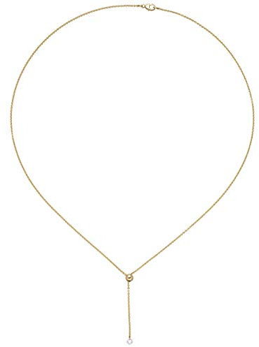 JOBO Damen Collier 750 Gold Gelbgold 1 Diamant Brillant 45 cm
