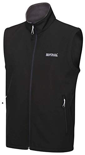 RENNER XXL Regatta Bradwell III Softshell Weste Herren, Schwarz, 3XL