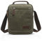 FANDARE Leinwand Umhängetasche Schultertasche Kuriertasche Canvas Messenger Bag für Herren Damen Klein Aktentasche Männer und Frauen Reise Arbeitstasche 9.7 Zoll Tablet Grün