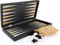 Luxus Board Game Backgammon Tavla XXL Klassik Leder Brown