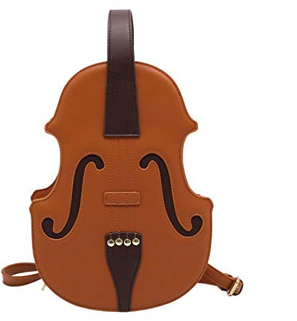 XUHANG Violino Forma PU Zaino Scuola Borsa Da Viaggio Daypack per Ragazza Adolescente