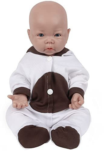 Vollence Bambola da 43 cm Completamente in Silicone, Non Sono Bambole in Vinile, Bambole per Bambini Reali, Bambole per Neonati realistici, Bambole realistiche, Realistica Bambola Rinata - Ragazza