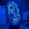 Anime Charaktere Nette Mädchen LED Nachtlicht Schlafzimmer Dekoration Nao Tomori RGB Bunte 3D Illusionslampe Kind Geburtstagsgeschenk-16 Farbe mit Fernbedienung