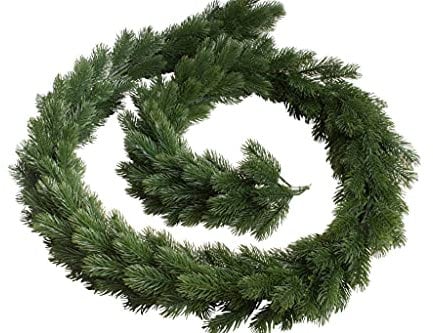 künstliche Tannengirlande/Weihnachtsgirlande Bavaria Kunststoff Spritzguss, rundgebunden