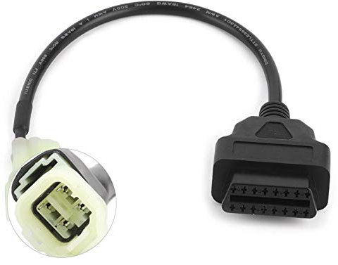 OBD2 auf 4-Pin-Diagnose-Adapterkabel Motorrad-Fehlererkennungsteile passend für -Motorräder oder Ähnlichesbandit 1250 obd adapter