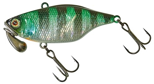 Illex TN 60 Trigon Vibrationsköder 6cm 18,5g Lipless Crankbait Kunstköder Barsch Zander Hecht Rapfen Made in Japan Tiefenangeln Süßwasserangeln Searchbait Sinkend Hardbait Tungsten