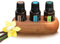 Ätherische Öle Aufbewahrungsbox, 3 Löcher Ätherisches Öl Display Ständer, Ätherische Öle Flaschen Aufbewahrung Display Regal für 5-15ml ätherische Öle Koffer, Ätherisches Öl Organisator Anzeige