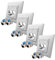 ARLI Cat8.1 Netzwerkdose 4 Stück Keystone Dose 2 Port/Fach Netzwerk Datendose geschirmt Metall Gehäuse RJ45 Schnappverschluss LSA Snap In Montage