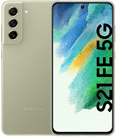 SAMSUNG Galaxy S21 FE 5G Smartphone Android 128GB SIM Free Display 6.4 inchDynamic AMOLED 2X, 3 Fotocamere Posteriori Olive [Versione Italiana] (Ricondizionato)