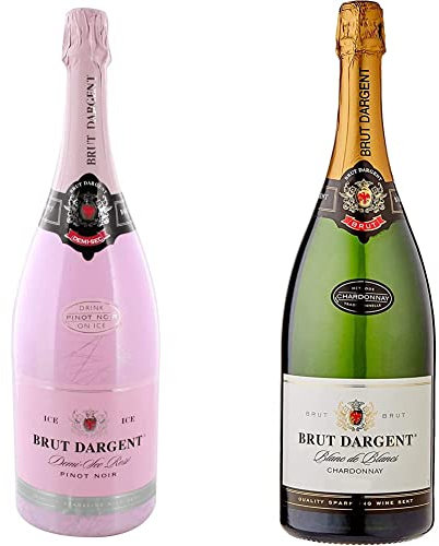Brut Dargent Vin effervescent Blanc de Blancs Chardonnay Brut Magnum - Méthode traditionnelle (1 x 1,5 L) & Ice Pinot Noir - Vin effervescent Rosé Demi-Sec Magnum - Méthode traditionnelle (1 x 1,5 L)