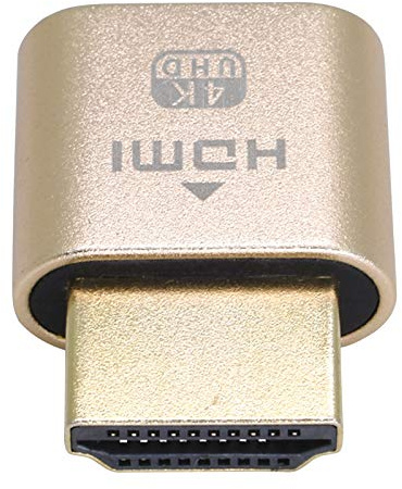 Leeadwaey HDMI Dummy Plug 60Hz 4K Virtual Monitor Display Emulator für BTC Miner
