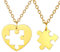 U7 Best Friend Matching Necklaces For 2 Pieces BFF Gifts Heart Jigsaw Womens Necklace Jewellery