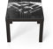 DEQORI Glastisch | schwarz klein 55x55 cm | Motiv Mann hält Gitarrenhals | ausgefallener Beistelltisch aus Glas | Hochglanz Couchtisch fürs Wohnzimmer | moderner Couch Tisch mit Design