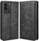MOJIA Hülle Flip Case für Vivo V29 5G, PU Dünne Magnetische Klapphülle Handyhülle Schutzhülle mit Kartenfach und Standfunktion. Schwarz