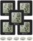 KETOTEK 5 Pezzi Igrometro Termometro Ambiente Interno Digitale Mini Igrometro Umidità Casa Misuratore di Umidità e Temperatura per Casa Camera Dei Bambini Ufficio