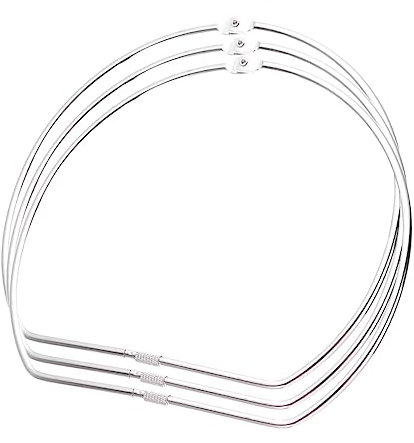 STOBOK 5 Stück 8 D-ringe Nähen Rucksack-geldbörsen D-schnalle Geldbörsenzubehör D-ringe Aus Metall D-ringe Für Geldbörsen Washi-tape-spender Halbrunder Ring Aufbewahrungskiste Klebeband