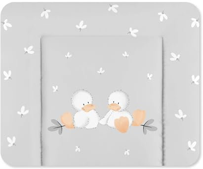 Julius Zöllner® Wickelauflage Softy 65x75 cm - weiche Wickelunterlage - Baby Wickeltischauflage - Folie, wasserdicht & abwischbar - Made in Germany - OEKO-TEX Standard 100 - Quack